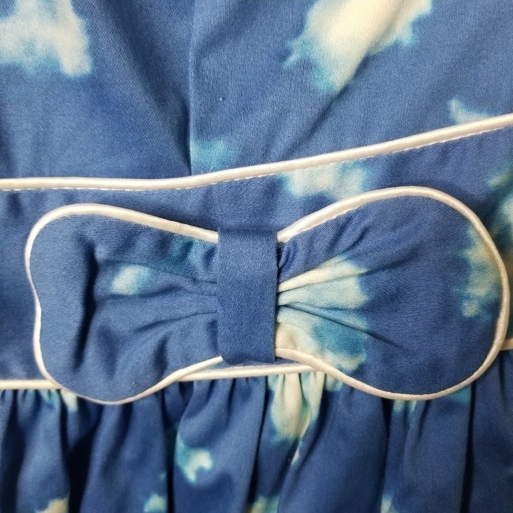 Heroines blue cloud one shoulder dress - Picture 8 of 11